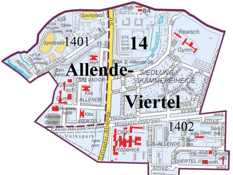 Bildvergrößerung: Karte Bezirksregion Allende-Viertel