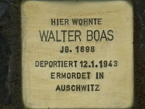 Stolperstein für Walter Boas