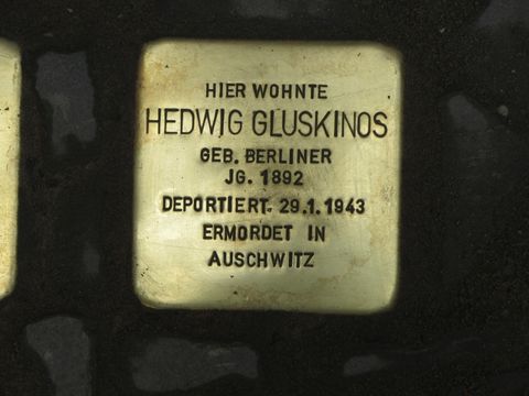 Stolperstein Hedwig Gluskinos, Juni 2013