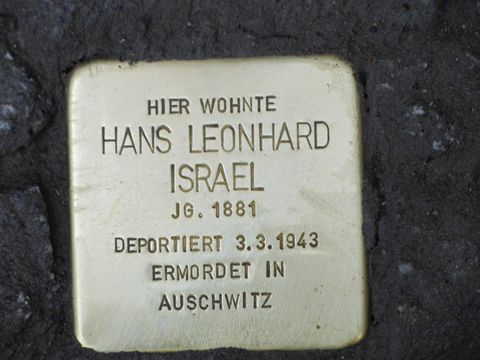 Stolperstein Hans Leonhard Israel