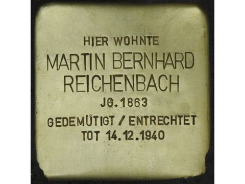 Bildvergrößerung: Stolperstein Martin Bernhard Reichenbach