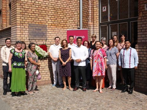 Botschaft von Mexiko gedenkt des 130. Jahrestages der Geburt von Gilberto Bosques an der Volkshochschule Friedrichshain-Kreuzberg
