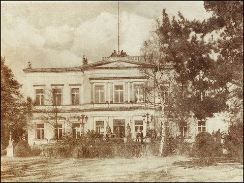 Villa Ruhwald, Vorderseite, um 1910, Postkarte (Werner Jockeit)