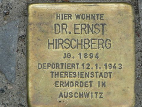 Stolperstein Dr. Ernst Hirschberg