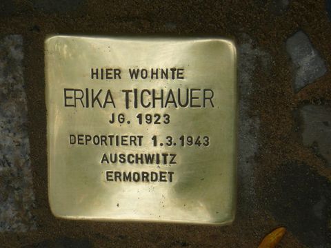 Stolperstein für Erika Tichauer