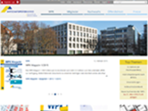 Screenshot der Webseite der WPK Berlin