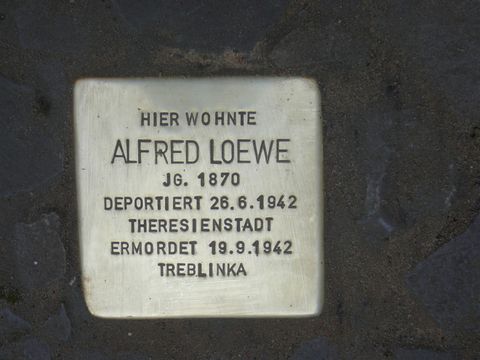 Stolperstein für Alfred Loewe