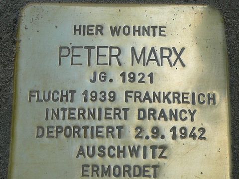 Stolperstein für Peter Marx
