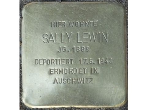Stolperstein Sally Lewin
