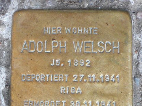 Stolperstein für Adolph Welsch