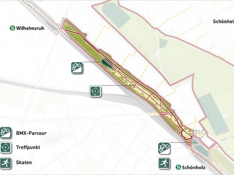 Bildvergrößerung: Plan Teilbereich zwischen Provinz- und Kopenhagener Straße