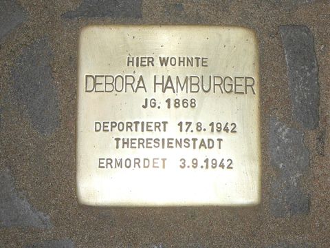 Stolperstein für Debora Hamburger