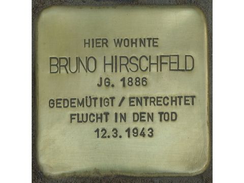 Bildvergrößerung: Stolperstein Bruno Hirschfeld