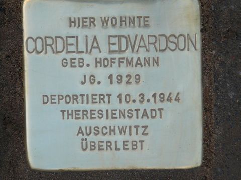 Stolperstein für Cordelia Edvardson