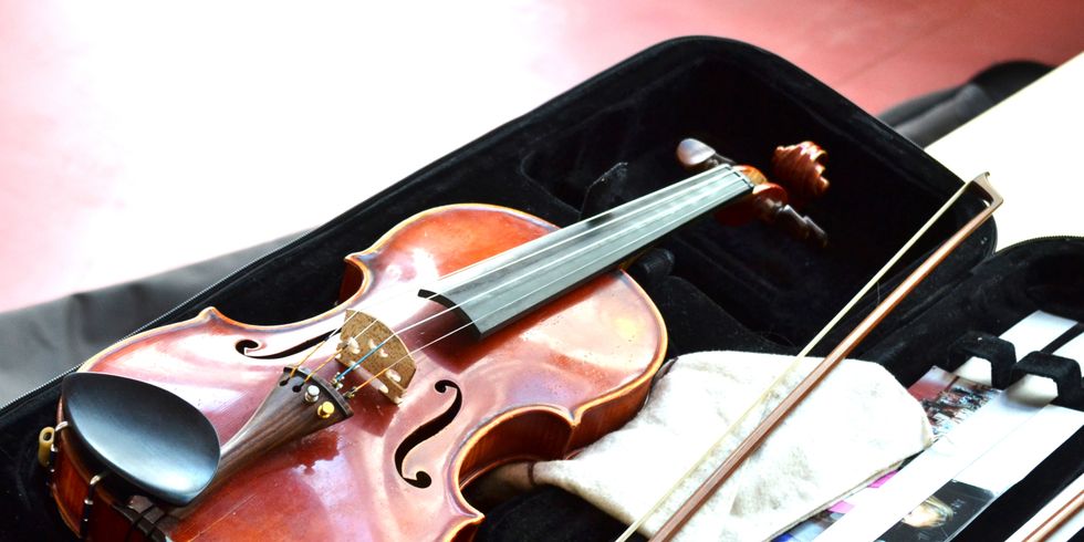 Violine im Geigenkasten