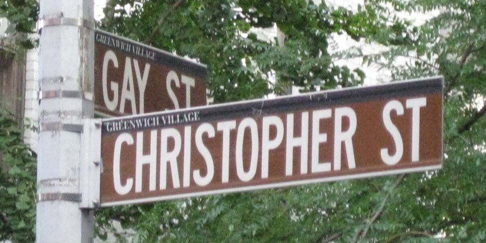 Straßenschild Christopher Street