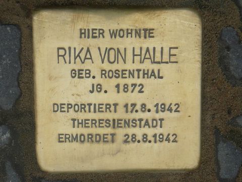 Stolperstein für Rieka von Halle