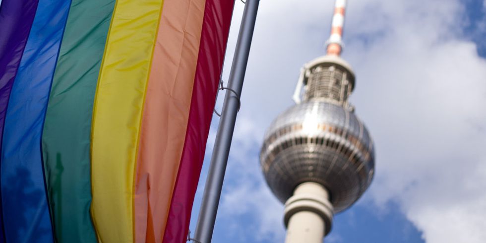Regenbogenflagge in Berlin