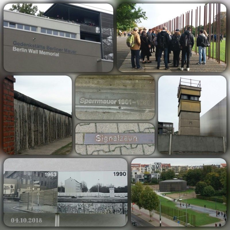 Collage Gedänkstätte Berliner Mauer 