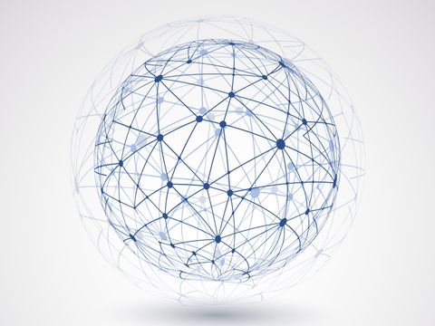Globusdesign als Netzwerk