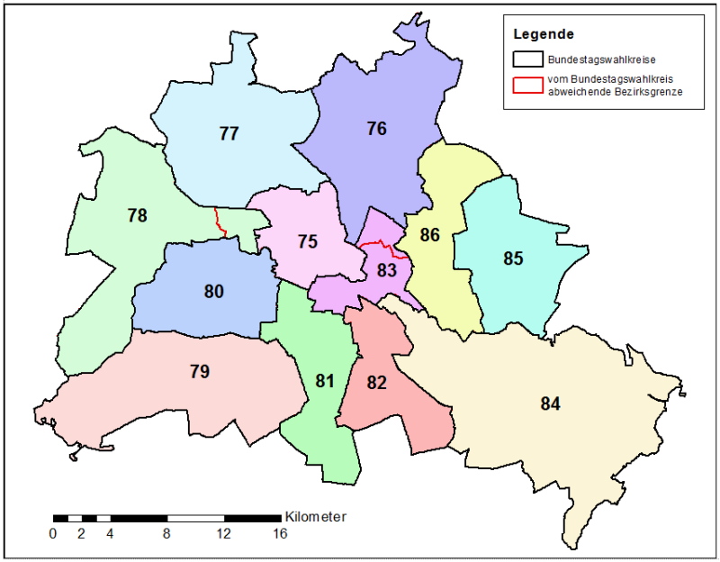 Bundestagswahlkreise 2021