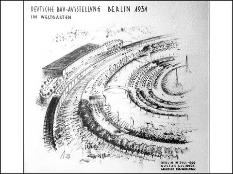 Gustav Allinger, Sommergarten, Schaubild, 1929