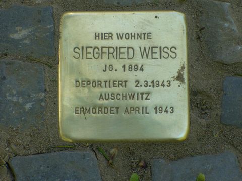 Stolperstein für Siegfried Weiss