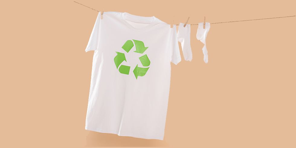 T-Shirt mit Symbol für Kreislaufwirtschaft