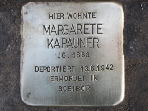 Stolperstein Margarete Kapauner