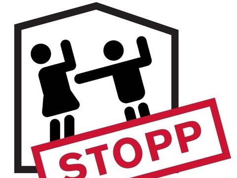 Logo Frauenraum Stopp gegen häusliche Gewalt