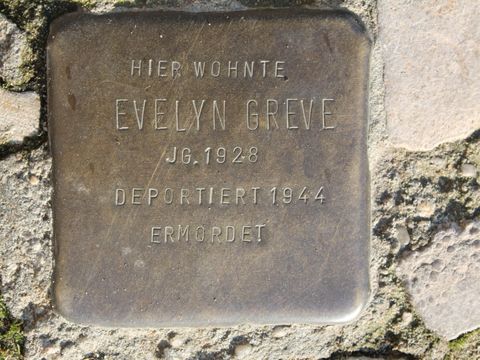 Stolperstein für Evelyn Greve, 26.1.2012