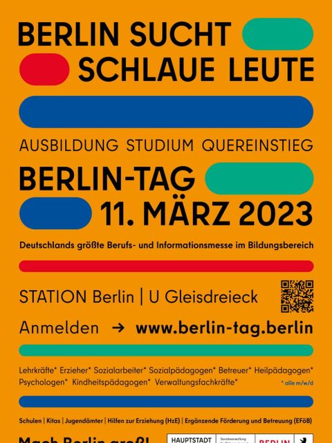 Bildvergrößerung: Plakat zum Berlin-Tag am 11.03.2023