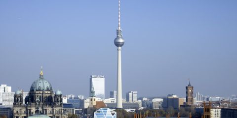 Berlin from above (with television tower)
