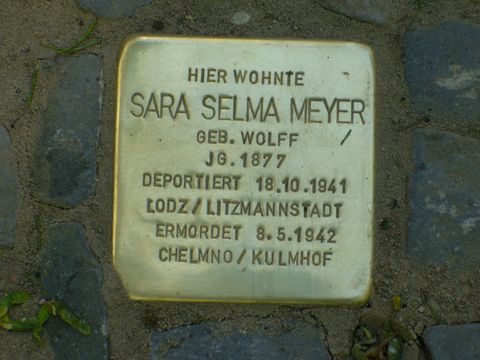 Stolperstein für Sara Selma Meyer