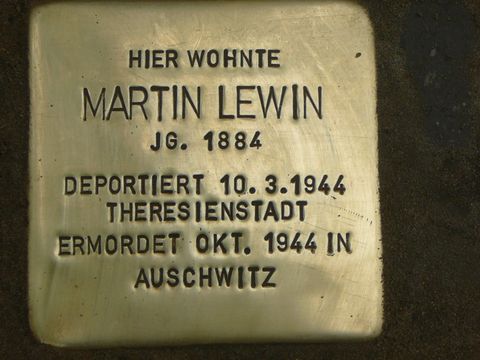Stolperstein für Martin Lewin