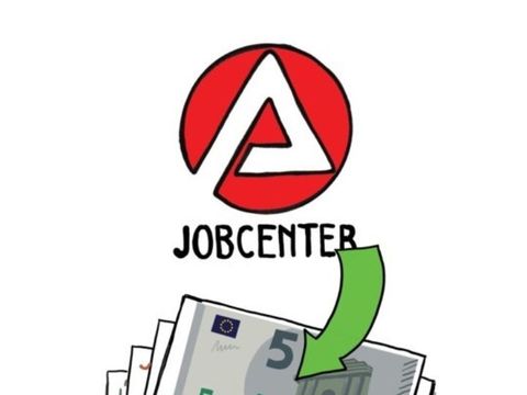 Piktogramm Jobcenter Geld 