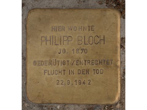 Stolperstein Philipp Bloch