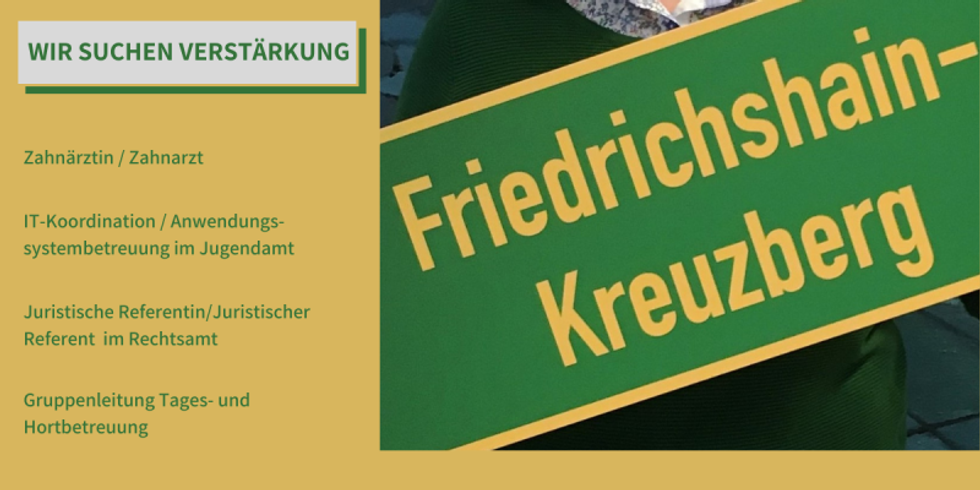 Aktuelle Stellenausschreibungen in Friedrichshain-Kreuzberg