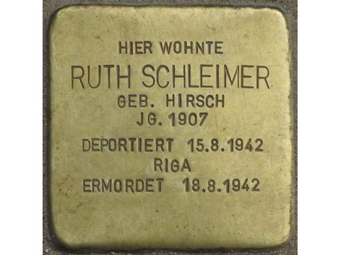 Stolperstein Ruth Schleimer