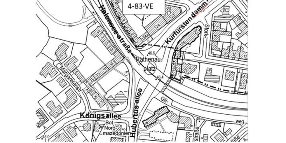 vorhabenbezogenen Bebauungsplan 4-83 VE - Hubertusallee 1 in Grunewald
