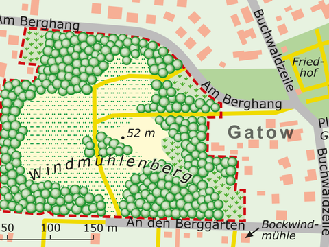 Bildvergrößerung: Karte des NSG Windmühlenberg