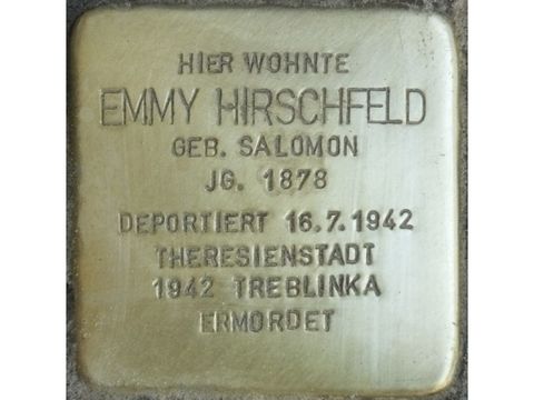 Bildvergrößerung: Stolperstein Emmy Hirschfeld