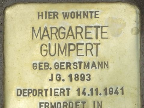 Stolperstein Margarete Gumpert