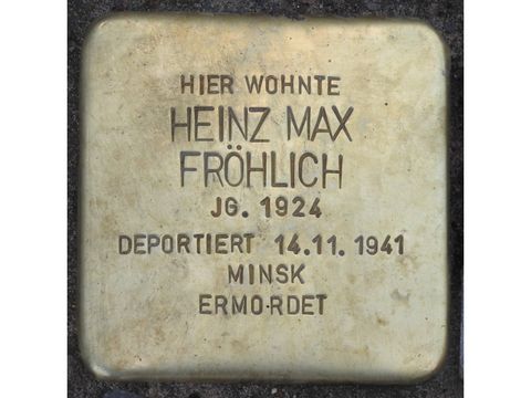 Stolperstein Heinz Max Fröhlich
