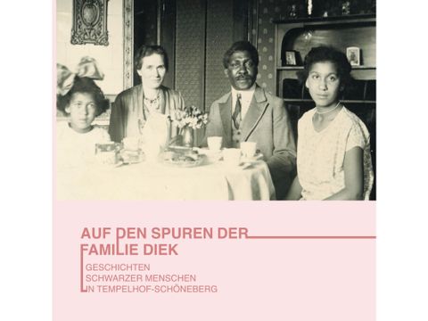 Katalogcover der Ausstellung "Auf den Spuren der Familie Diek. Geschichten Schwarzer Menschen in Tempelhof-Schöneberg"
