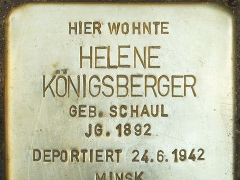 Stolperstein Helene Königsberger, 2014
