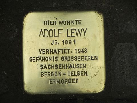 Stolperstein Adolf Lewy