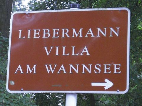 Wegweiser zur Liebermann-Villa