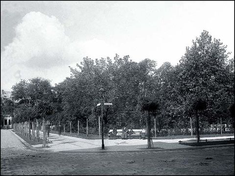 Erwin Barth - Schustehruspark, Südecke von der Hebbelstraße