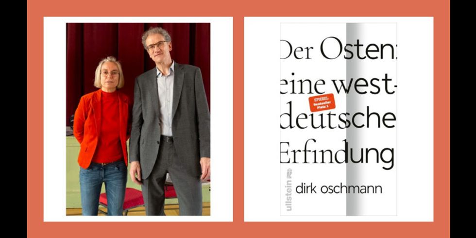 Danuta Schmidt und Dirk Oschmann - Cover des Buches "Der Osten - eine westdeutsche Erfindung"